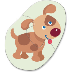4 Eerste Puzzels Jonge dieren 2pcs 4 Eerste Puzzels Jonge dieren 2pcs