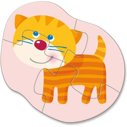4 Eerste Puzzels Jonge dieren 2pcs 4 Eerste Puzzels Jonge dieren 2pcs