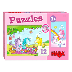 Puzzels - Eenhoorn Flonkerglans - Rosalie & Friends 12pcs