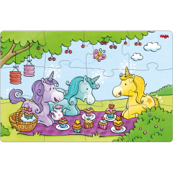 Puzzels - Eenhoorn Flonkerglans - Rosalie & Friends 12pcs Puzzels - Eenhoorn Flonkerglans - Rosalie & Friends 12pcs