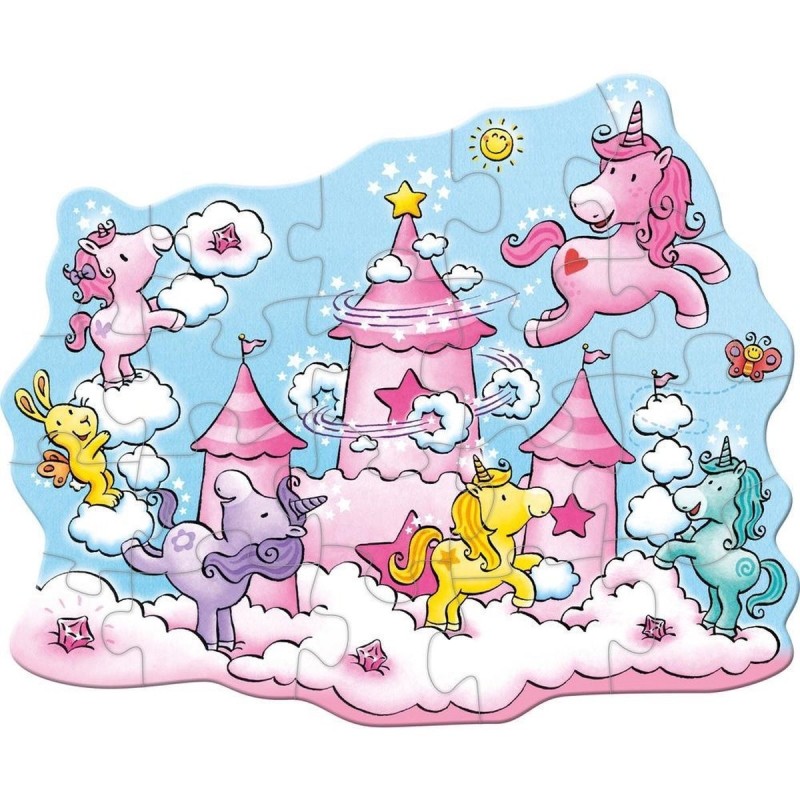 Puzzel Eenhoorn Flonkerglans Wolkenpuzzelpret 20pcs
