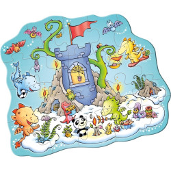 Puzzel Draak Fonkelvuur XL Puzzelparty 20-pcs