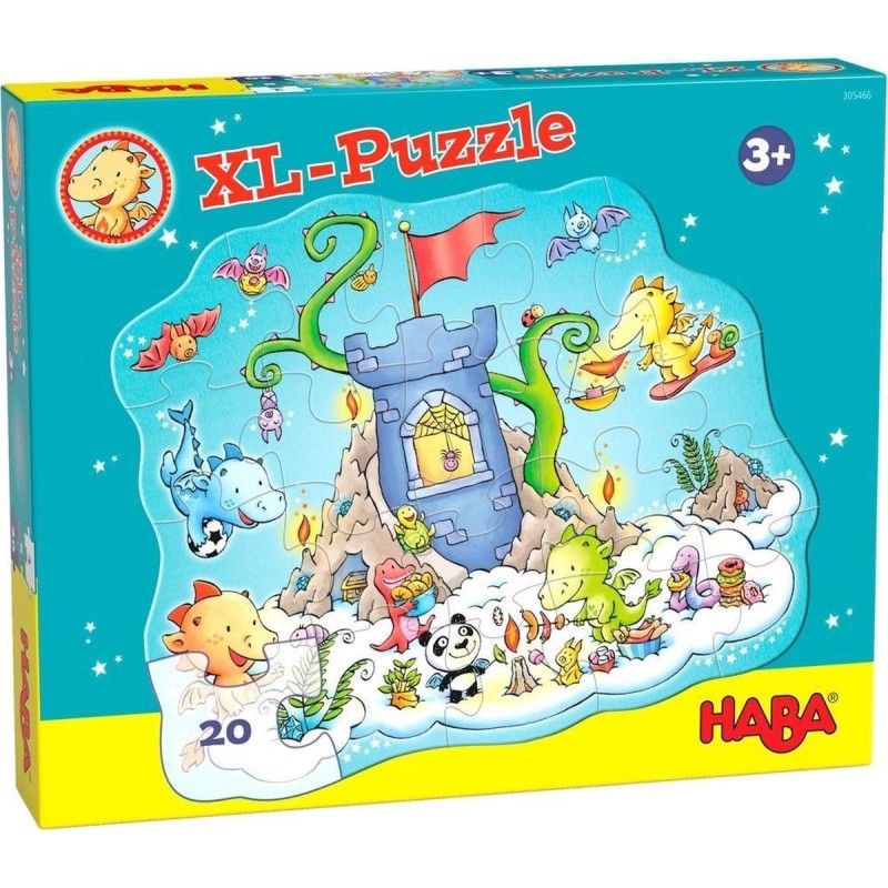 Puzzel Draak Fonkelvuur XL Puzzelparty 20-pcs