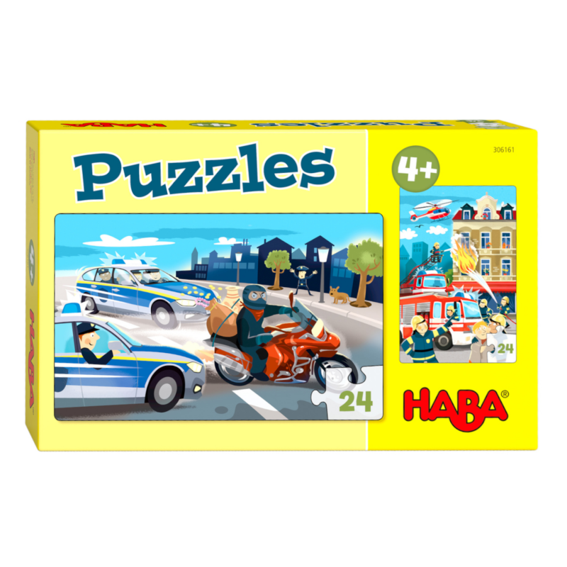 Puzzels In actie 24pcs set 2-delig Puzzels In actie 24pcs set 2-delig