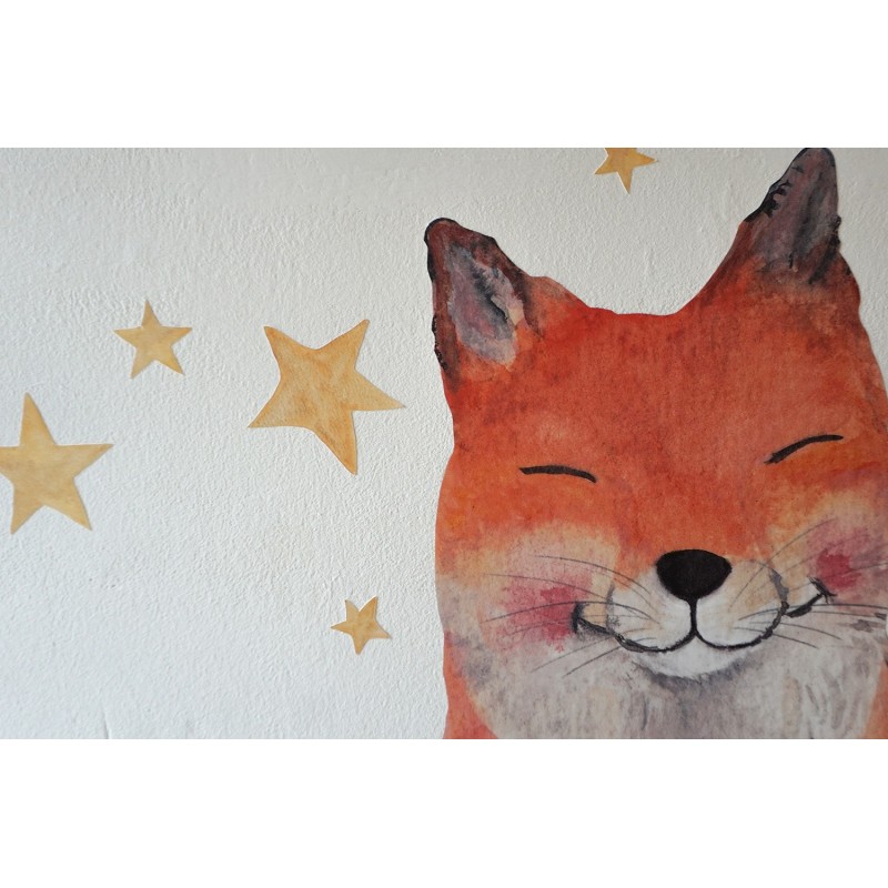 Muursticker Vos XL Muursticker Vos XL
