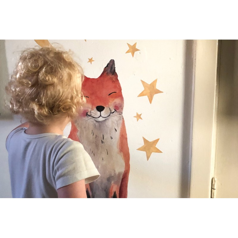 Muursticker Vos XL Muursticker Vos XL