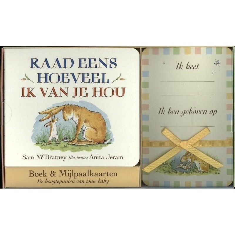 Raad eens hoeveel ik van je hou Boek & Mijlpaalkaarten Raad eens hoeveel ik van je hou Boek & Mijlpaalkaarten