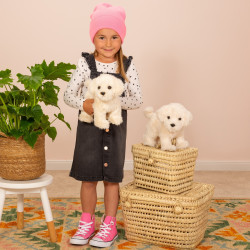 Knuffel Hond Malteser Staand 23 cm Knuffel Hond Malteser Staand 23 cm