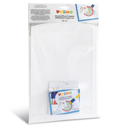 Waskrijt 8 stuks met Grip en Whiteboard