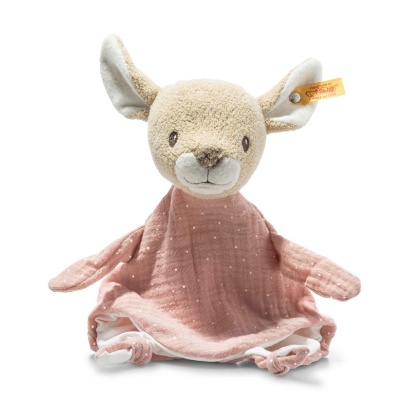 Knuffeldoek Raja Hert Beige Roze