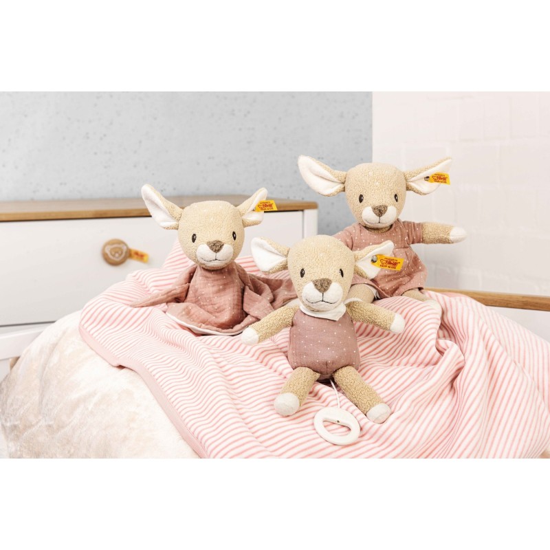 Knuffeldoek Raja Hert Beige Roze