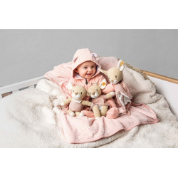 Knuffeldoek Raja Hert Beige Roze