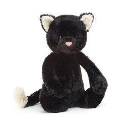 Knuffel Kat Bashful Black Kitten Medium