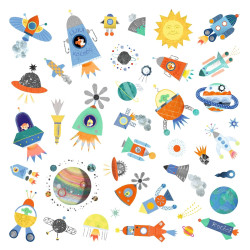 Stickerset Ruimte Interstellar Stickerset Ruimte Interstellar