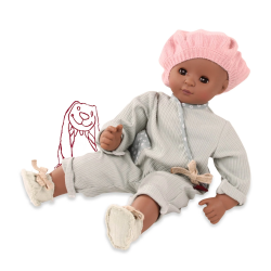 Maxy-Muffin, "Avocado", Afro, zonder haar, slaapogen, 42 cm