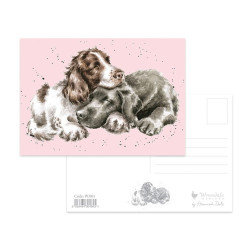 Growing Old Together Postcard - Dog