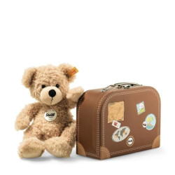 Knuffel Fynn Teddybeer in Koffer 28cm
