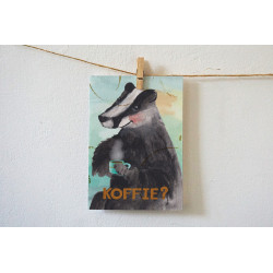 Ansichtkaart Koffie