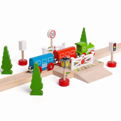 Houten Verkeersborden set 18-delig