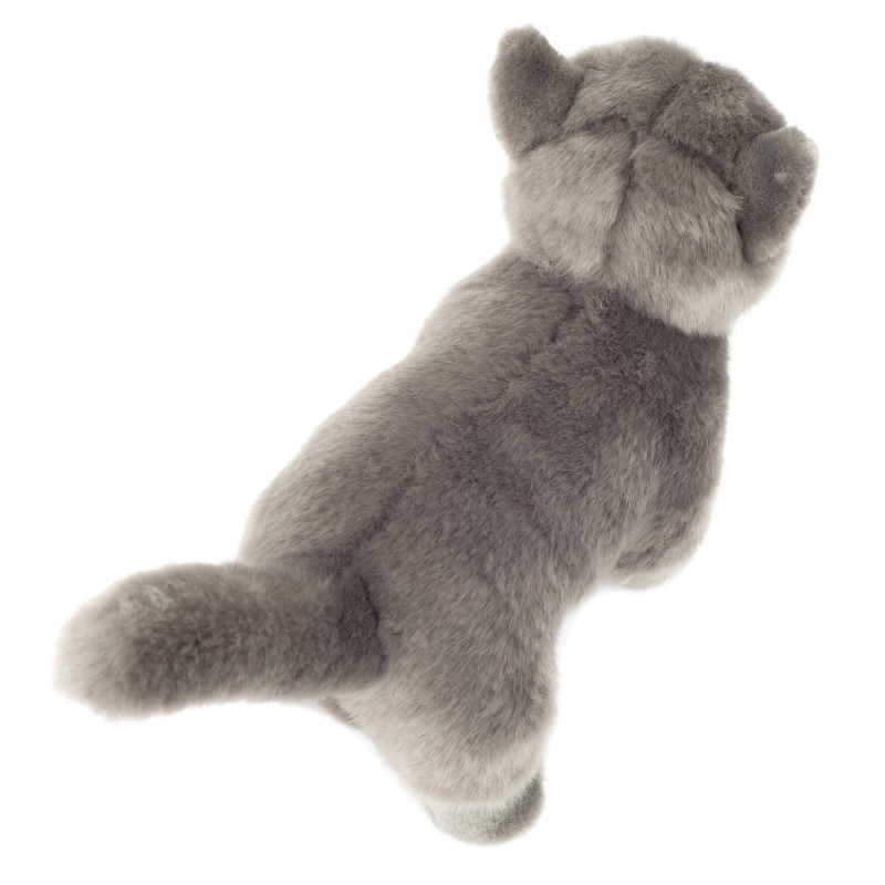 Knuffel Kat Kartuizer Staand 20cm