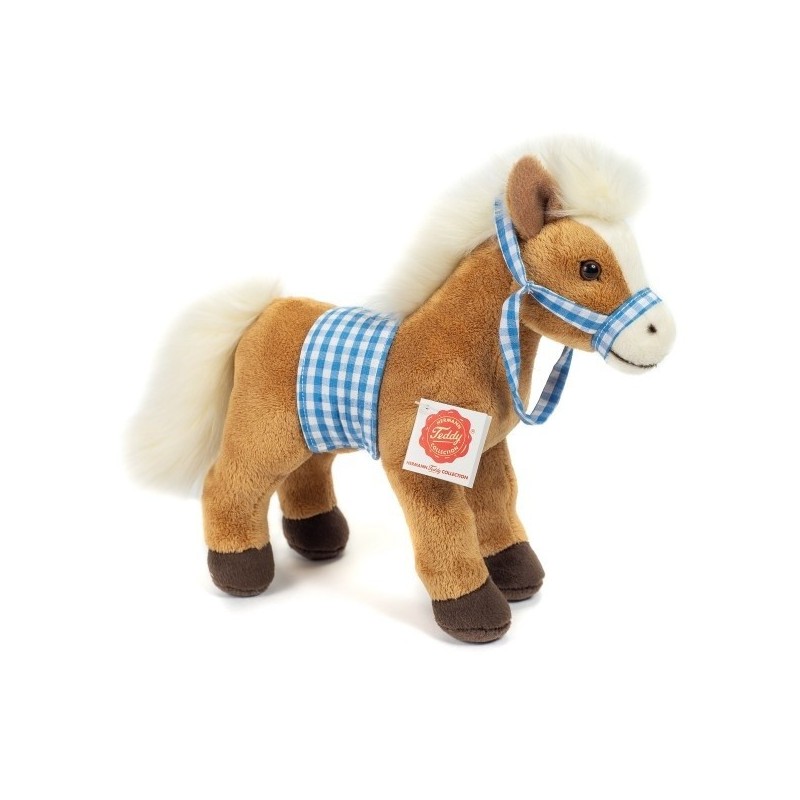 Knuffel Paard Staand met Zadel 23cm