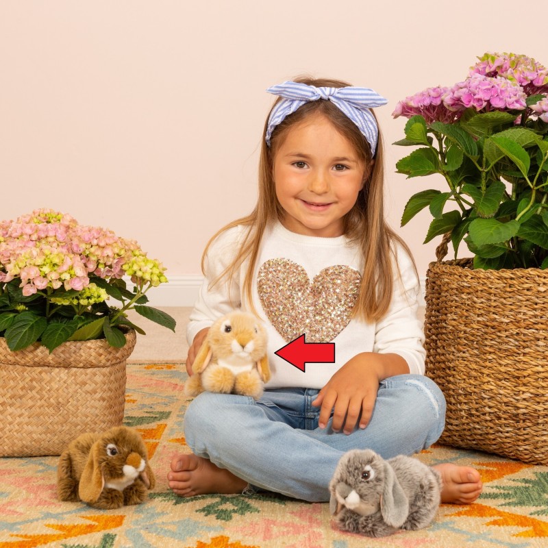 Knuffel Konijn Ram Beige 18cm