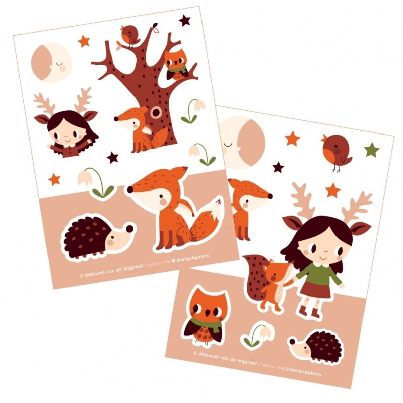 Stickerset Moonlight Walk