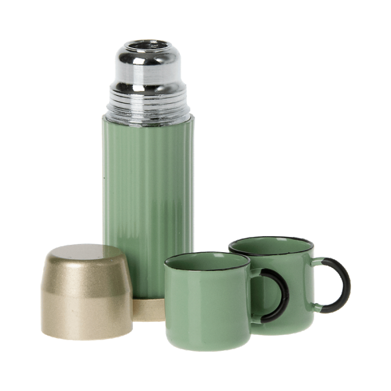 Thermosfles met 2 Mokken Mint