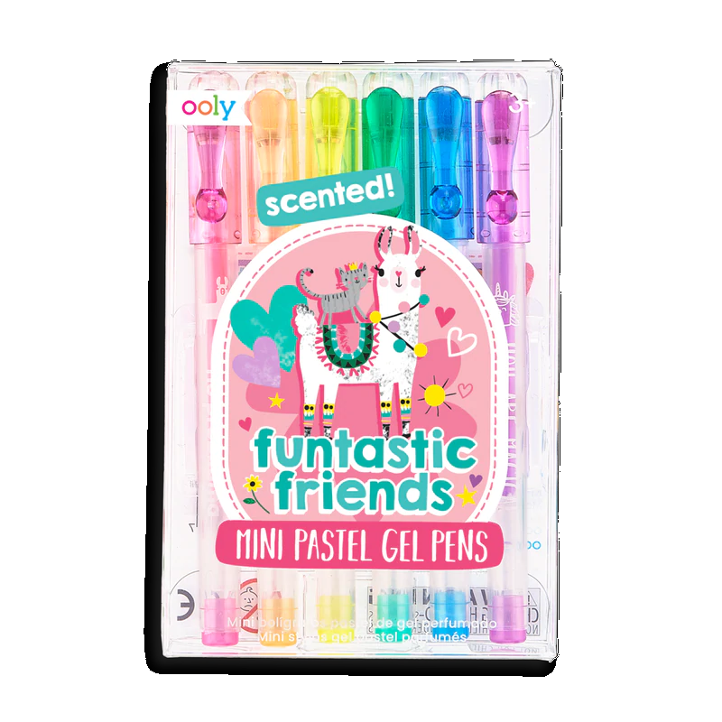 Mini Gel Pennen Funtastic Friends set 6-delig Mini Gel Pennen Funtastic Friends set 6-delig