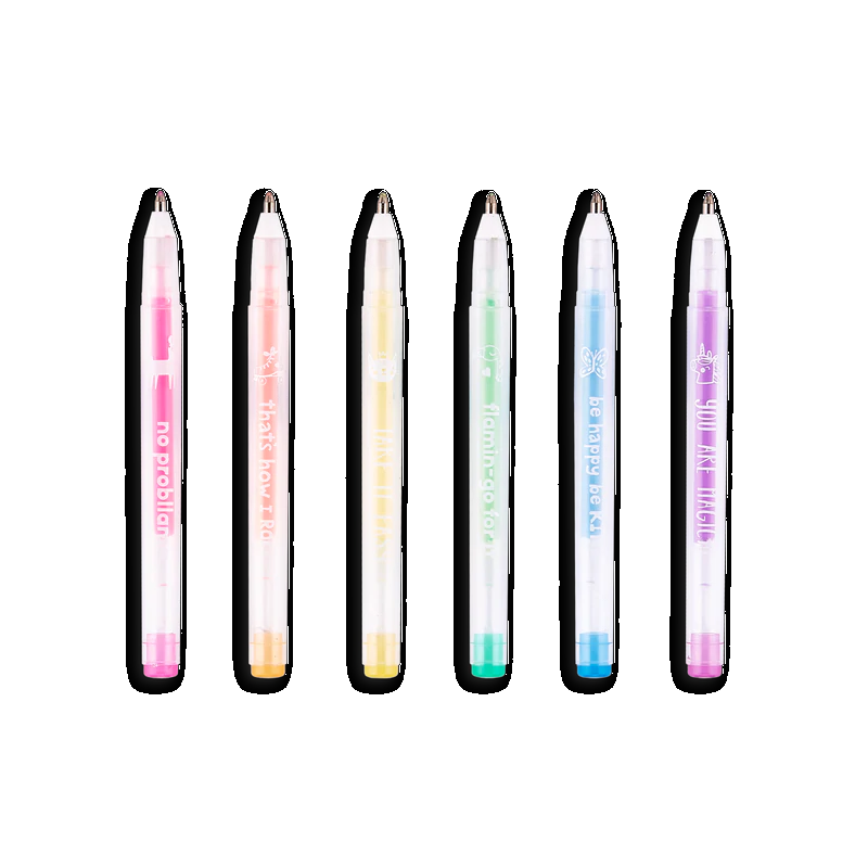 Mini Gel Pennen Funtastic Friends set 6-delig Mini Gel Pennen Funtastic Friends set 6-delig