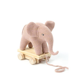 Trekfiguur Knuffel Olifant Roze Trekfiguur Knuffel Olifant Roze