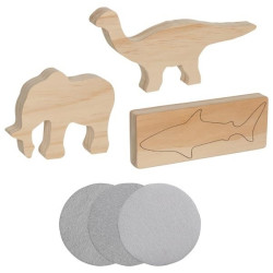 Houtsnijwerk Dieren DIY Set 3-delig Houtsnijwerk Dieren DIY Set 3-delig