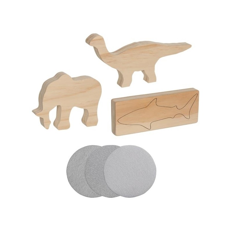 Houtsnijwerk Dieren DIY Set 3-delig Houtsnijwerk Dieren DIY Set 3-delig