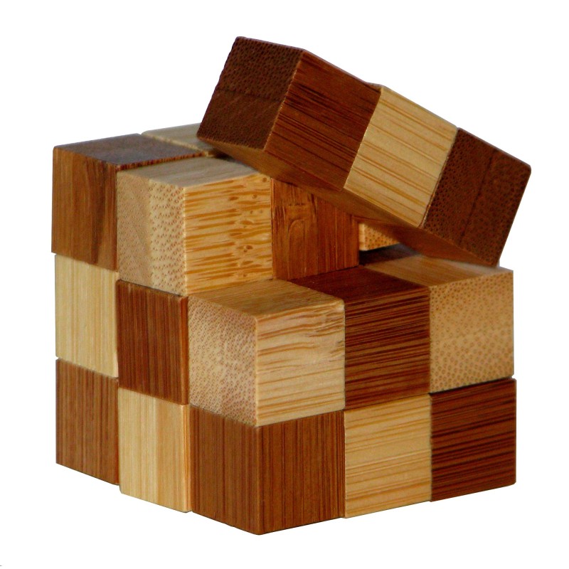 3D Bamboo Puzzle Snake Cubes 3D Bamboo Puzzle Snake Cubes