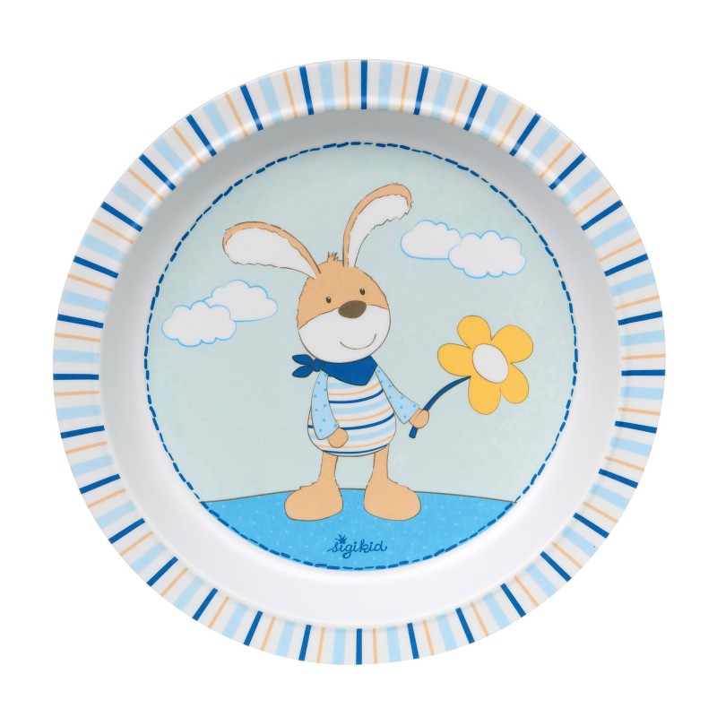Bord Melamine Konijn Blauw