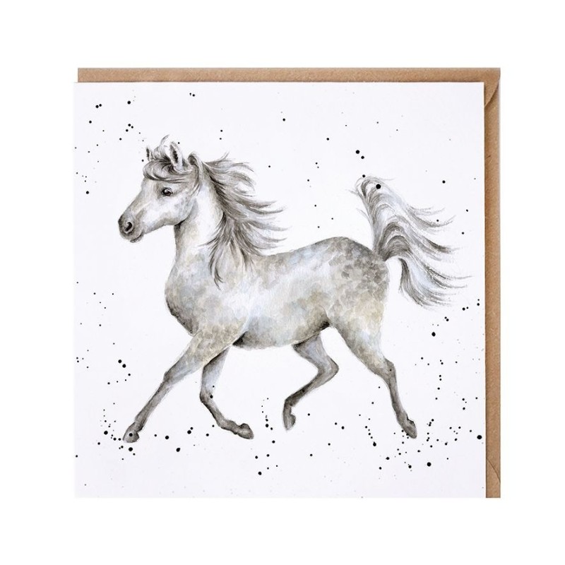 Wenskaart Paard Hot to Trot