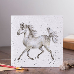 Wenskaart Paard Hot to Trot