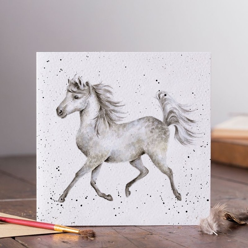 Wenskaart Paard Hot to Trot