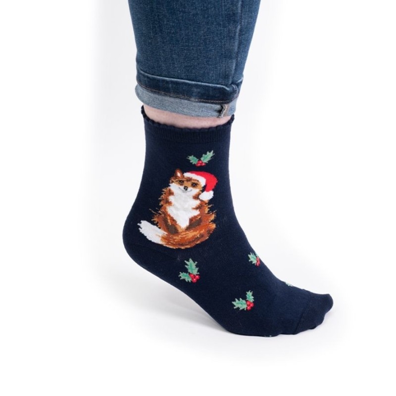 Kerstsokken Vos Festive Fox