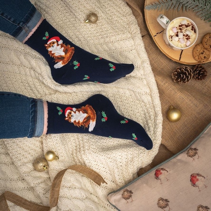 Kerstsokken Vos Festive Fox