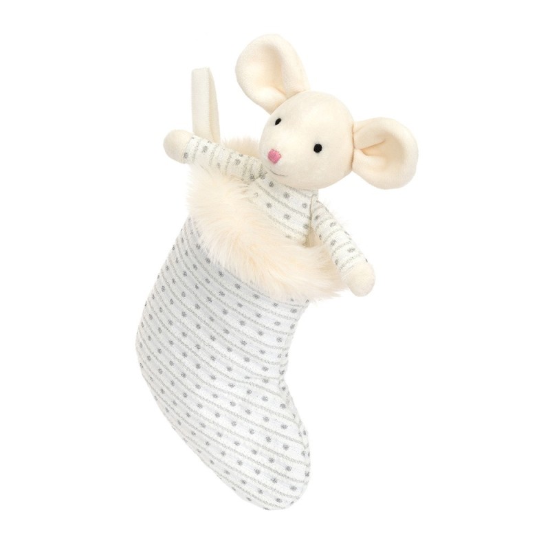 Knuffel Shimmer Stocking Mouse Knuffel Shimmer Stocking Mouse