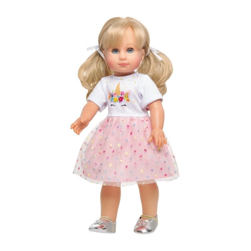 Poppenkleding Jurk Eenhoorn size 28-35cm