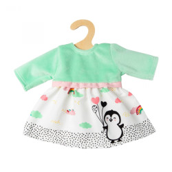 Poppenkleding Jurk Pinguin size 28-35cm