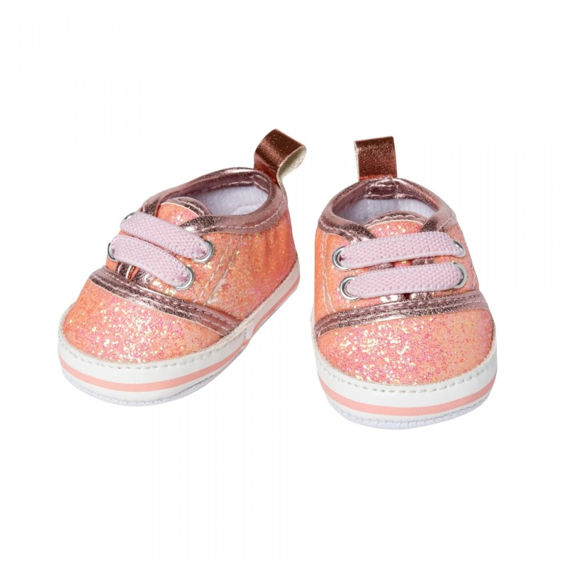 Poppen Glitter Sneakers Roze size 30-34cm