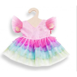 Poppenkleding Jurk Regenboog size 28-35cm
