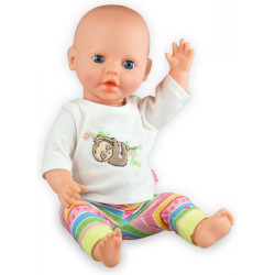Poppenkleding Pyjama Luiaard size 28-35cm