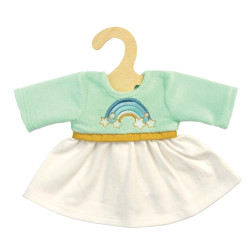 Poppenkleding Jurk Regenboog size 35-45cm