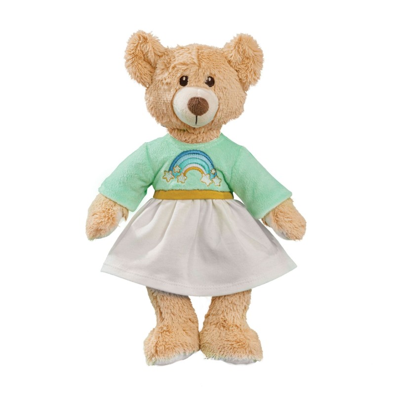 Poppenkleding Jurk Regenboog size 35-45cm