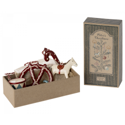 Metalen Ornamenten Peter's Christmas set 4-delig