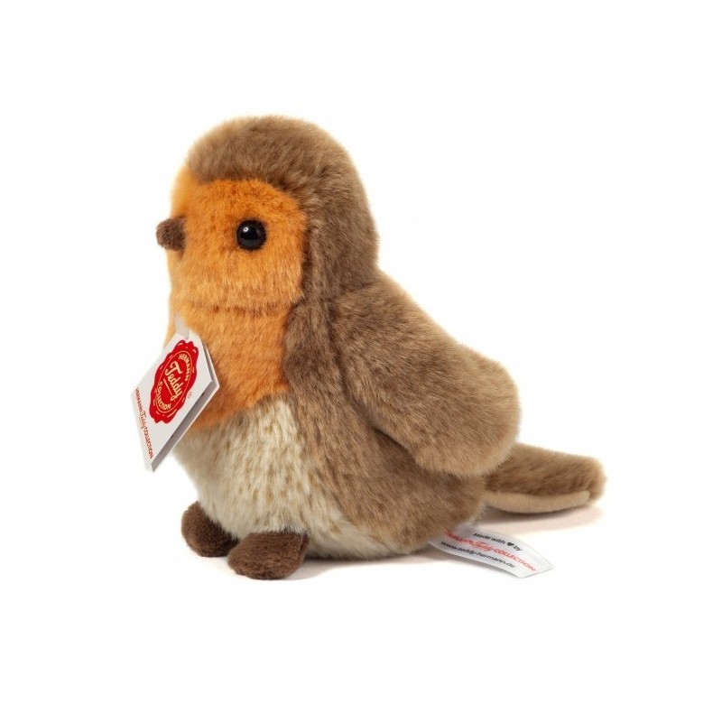Knuffel Vogel Roodborstje 15cm